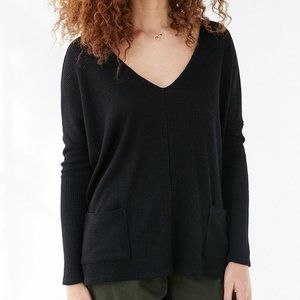 UO Black V Neck Sweater